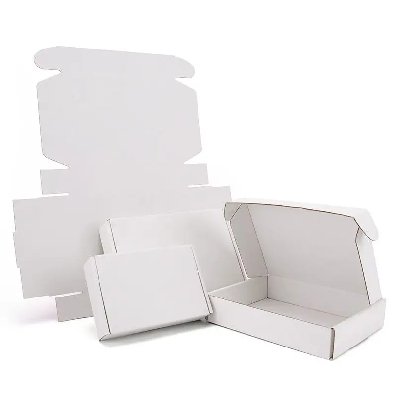 Market Clothing Holiday Gifts Flat Cardboard Mailer Pink Box Paper Mailing Gift Packaging Box