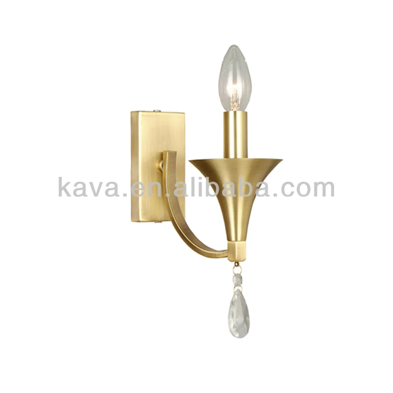 Hot sell antique brass copper chandelier crystal pendant for home decoration