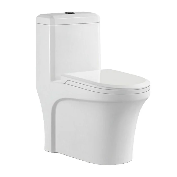 Chinese Manufacturer Bathroom Wc Water Closet Custom Ceramic Elongated Commode Siphonic Flush One Piece Toilet