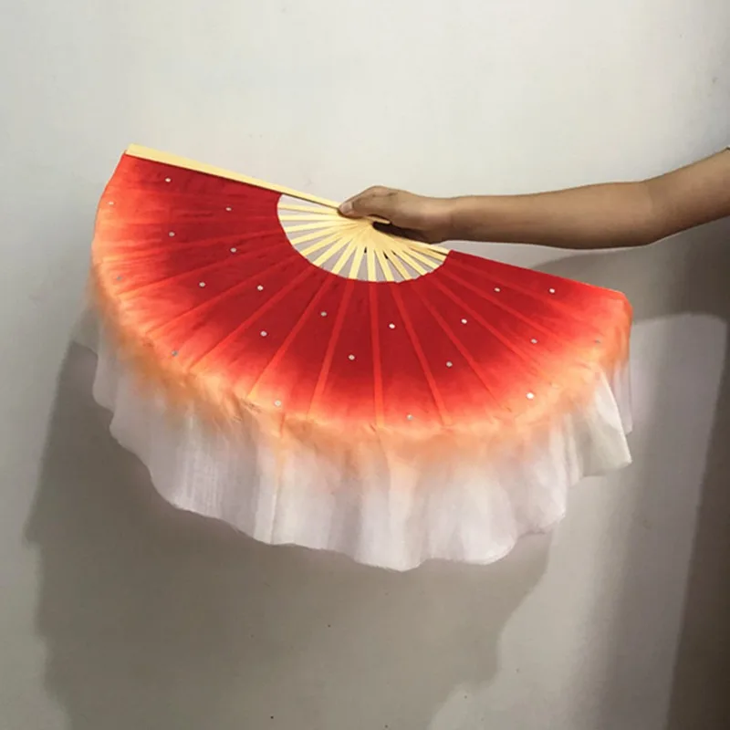 41cm Yangko Silk Veil Women Children Hot Size Classical Dance Props Art Test Body Rhyme National Dance Stage Costume Accessory