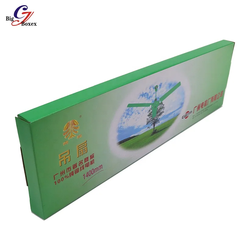 Custom Color Printing Flat Pack Folding Paper Box For Packaging Cardboard Boxes Gift Packing Electronics Fan