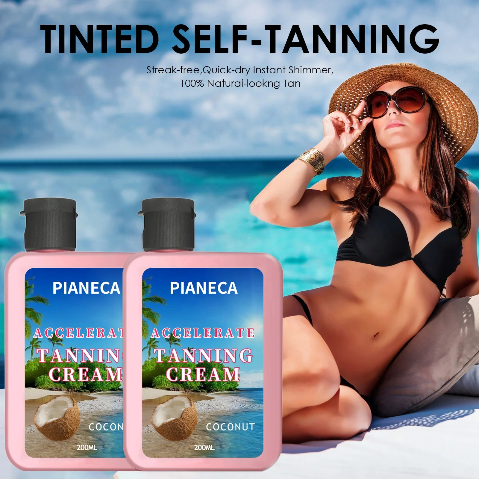 Wholesale Custom Sunbed Accelorator Tanning Lotion with Sun Accelerator Tan Cream Bronzer Tanning Accelerator