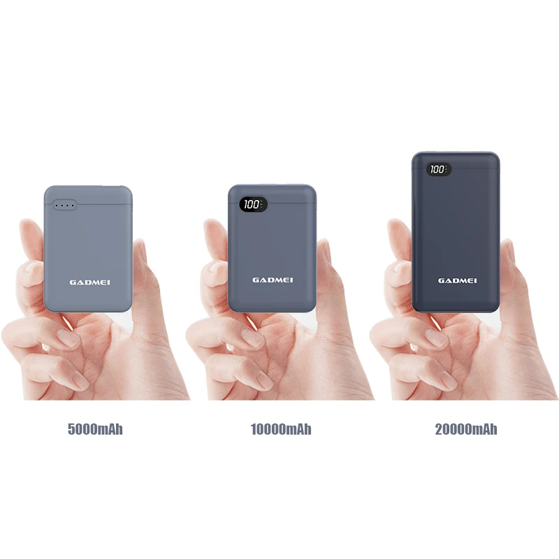 Mini Power Bank 10000mah 12V type c output Power Banks Fast Charge Portable Powerbank Quick Charging Pd 20w With Led Display