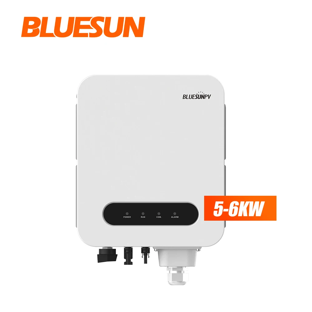 Bluesun Solar On Grid Tie Inverter With Charge Controller 1kw-6kw On Grid 220v Single Phase Solar System