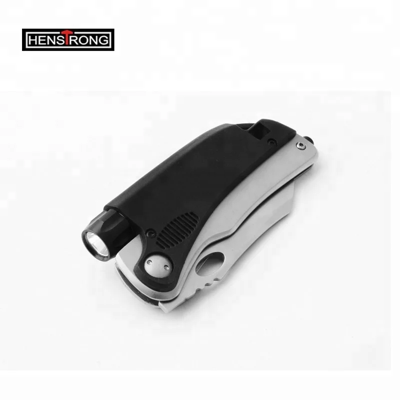 Best Outdoor Camping & Hunting EDC Folding Pocket Knife Tactical Survival Foldable Knife with Fire Starter LED Stainless Blade