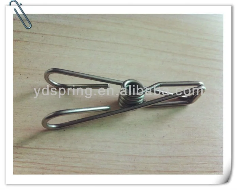 Supply Paper Clip Stainless Steel Wire Spring,Clothes Clip Spring