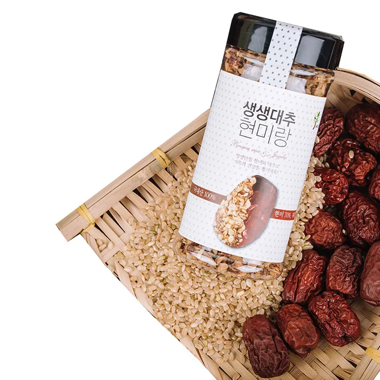 High Quality Delicious Korean Organic Snack SAENG SAENG Jujube and Brown Rice Flakes Breakfast Replacement