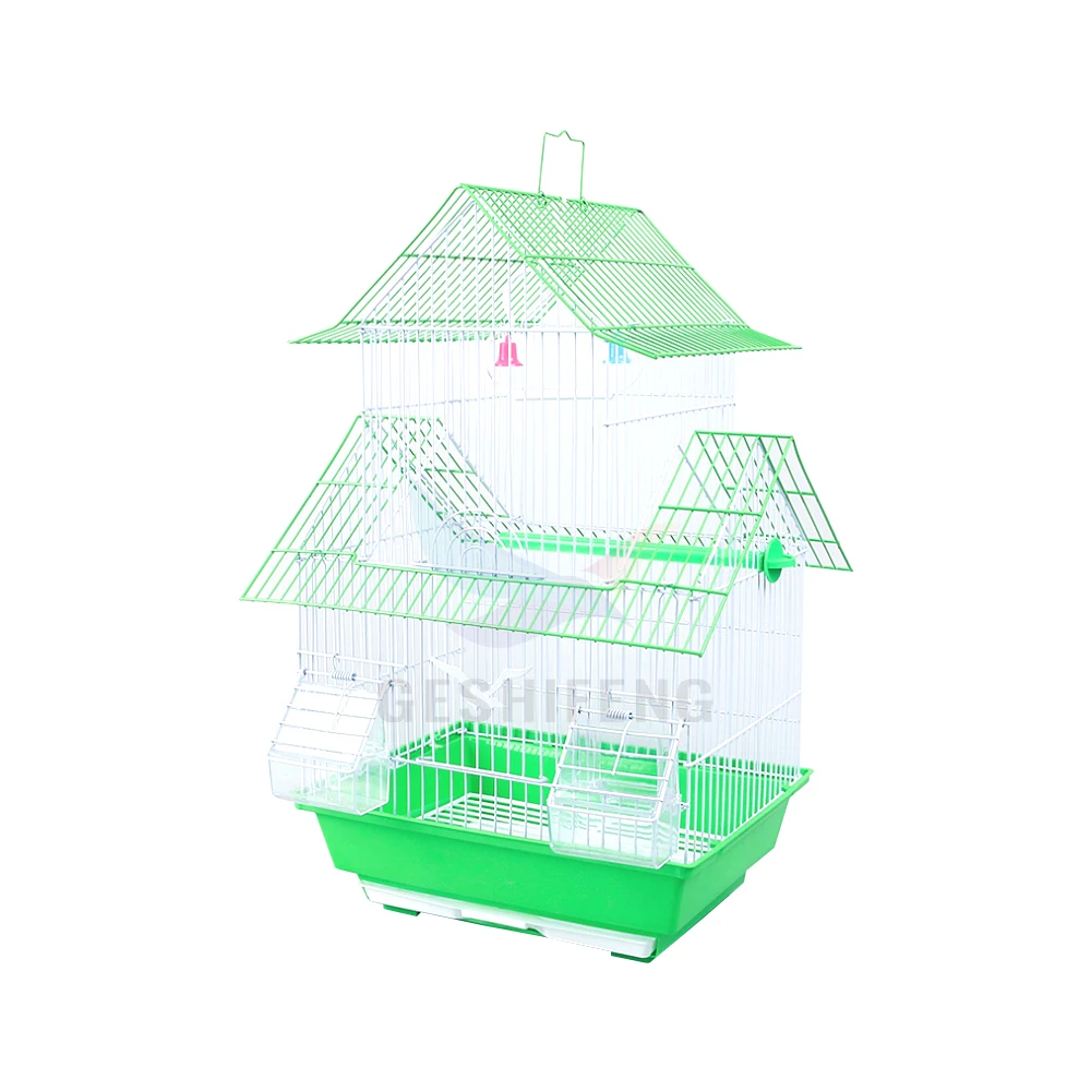 Fashion Large Iron Bird Cage Two Layers Parrots Birdhouse Parrot Cage for Bird Living