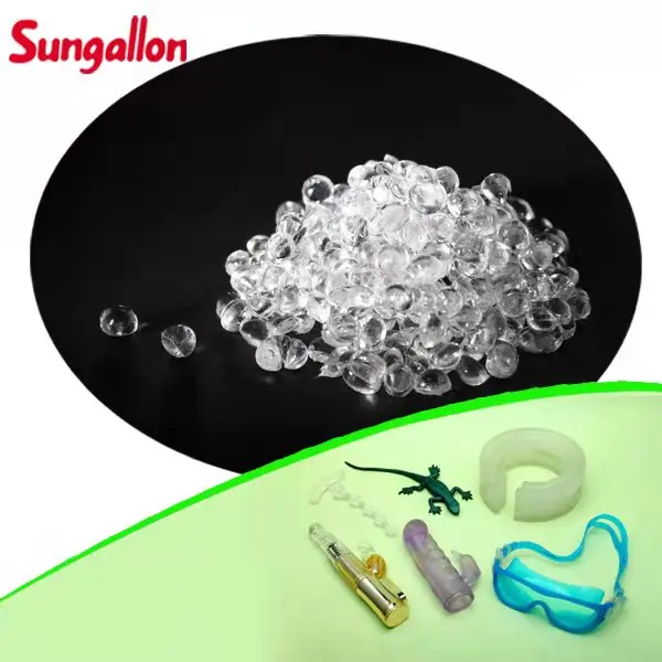 Sungallon GP200-40Q серии Tpe пластиковое сырье игрушки CN;GUA прозрачный 40Q СЭБС/просачивается/минеральное