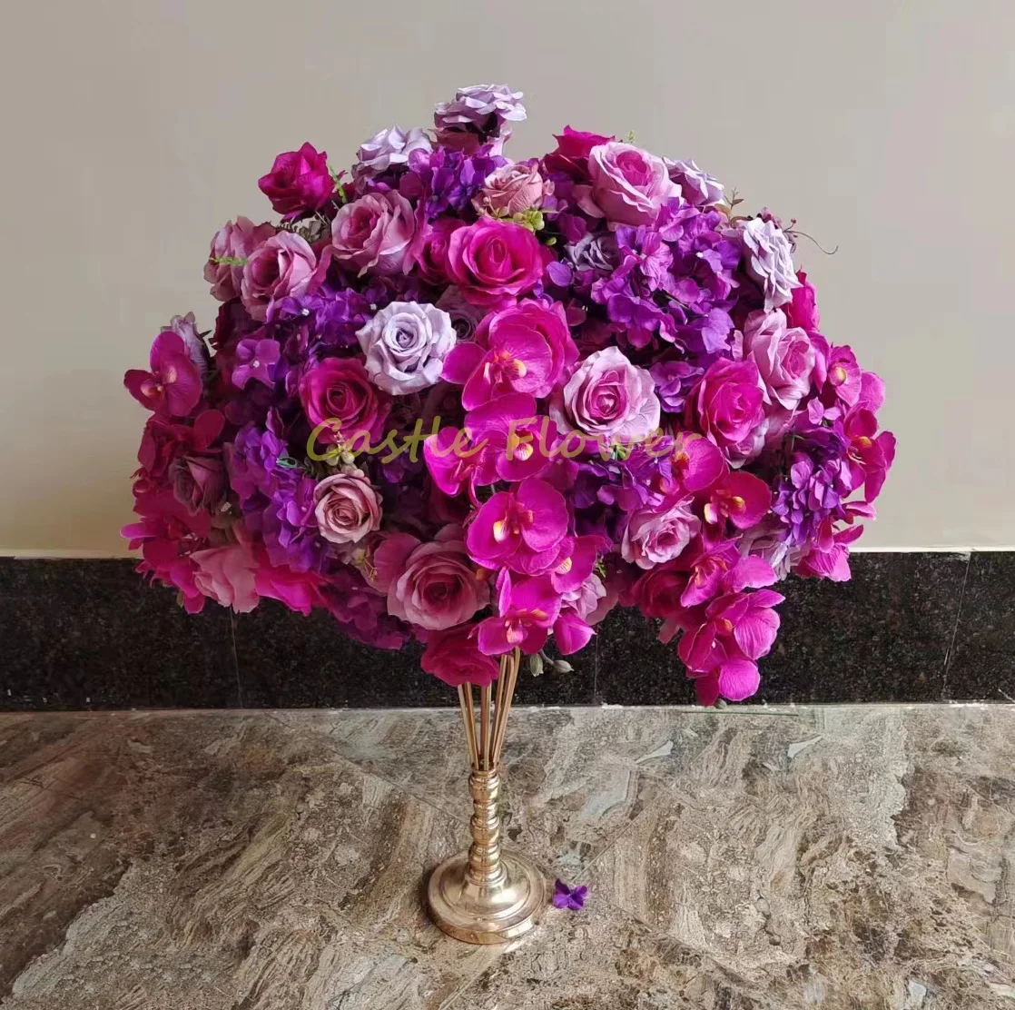 Искусственная Роза, цветочный шар пиона для свадебного стола