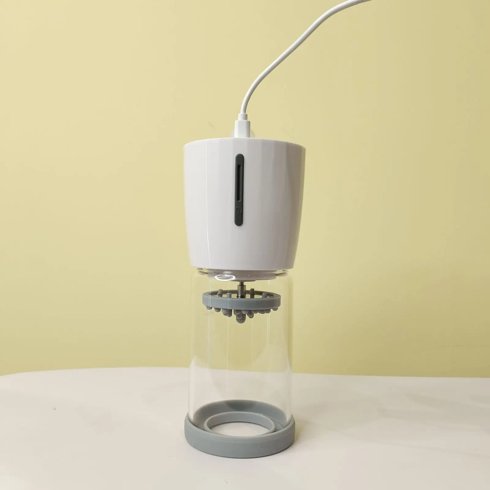 Custom private label  automatic usb ultrasonic strong cleaning electric makeup brush sponge egg powder cleaner machine