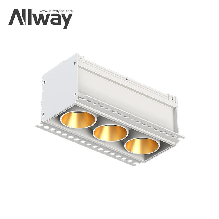 Allway Morden Design Trimless Recessed Down Light For Hotel Downlights 15W Led Downlight