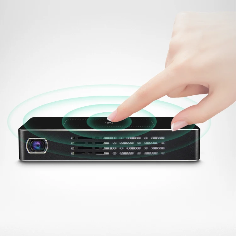 
High Speed HD Pocket Mini Projector Hot Sale Built-in Battery DLP LED Mini Touch Pad Smart Projector 