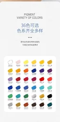 Suitable for most surfaces, quick-drying and waterproofing 36-color acrylic pigment