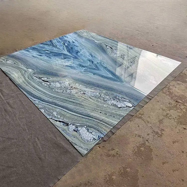 Настенная панель с узором на заказ, декоративная УФ-подсветка для внутренней стены, ПВХ мраморная 3d печатная доска