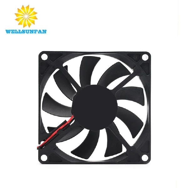 WellSunFan mini fan Factory Direct Sale 12V Waterproof Dc Motor 12Vdc 80Mm White Computer Cooling Fan cooler cpu
