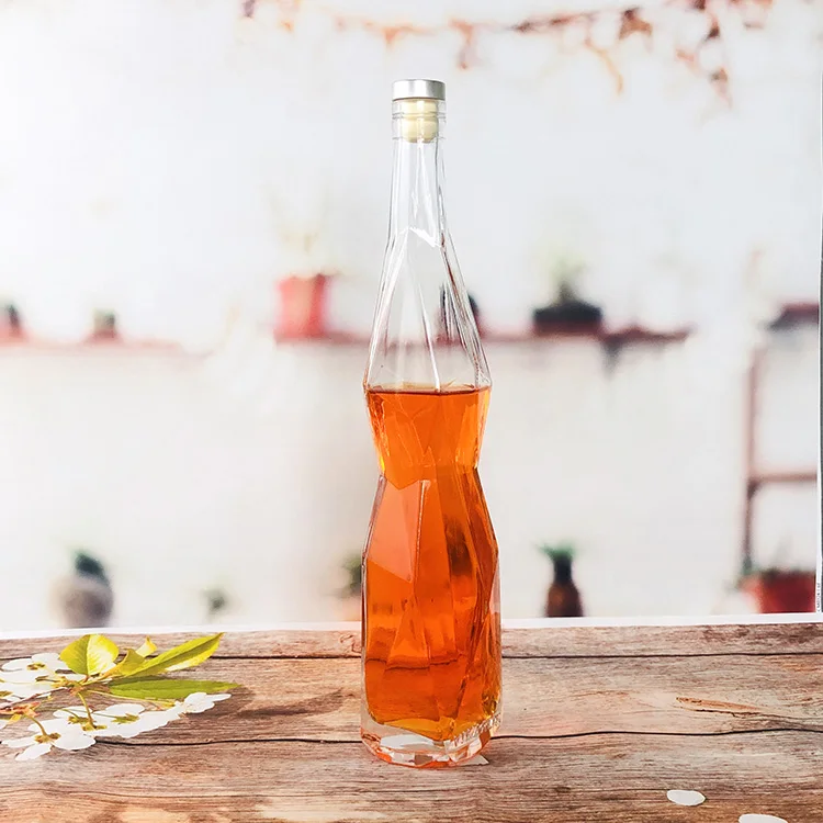 Стеклянные бутылки для напитков скрученной формы 750 мл 75cl