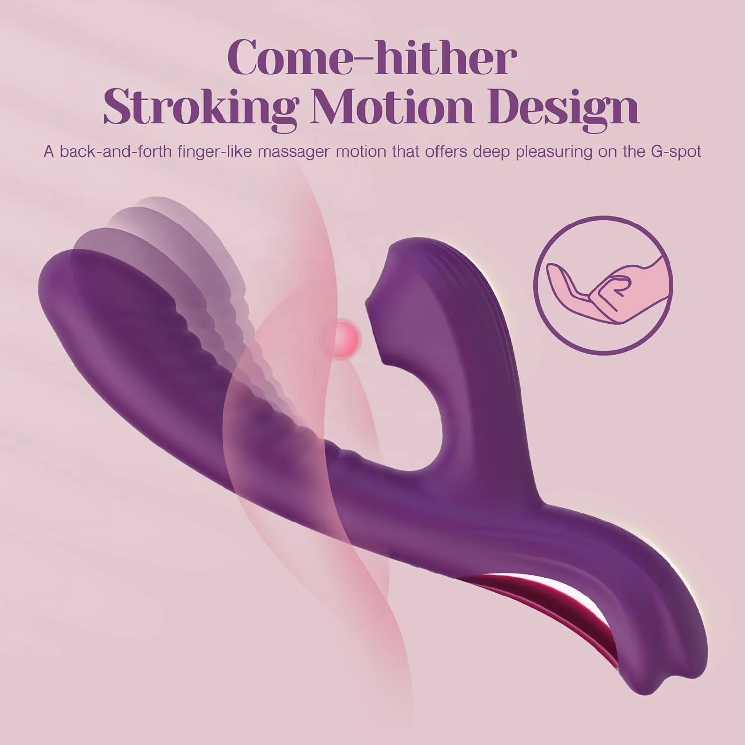 ZWFUN Rabbit Sucking Vibrator Clitoral G Spot Stimulation Vibrating Finger Massager Adult Sex Toys for Women Couple