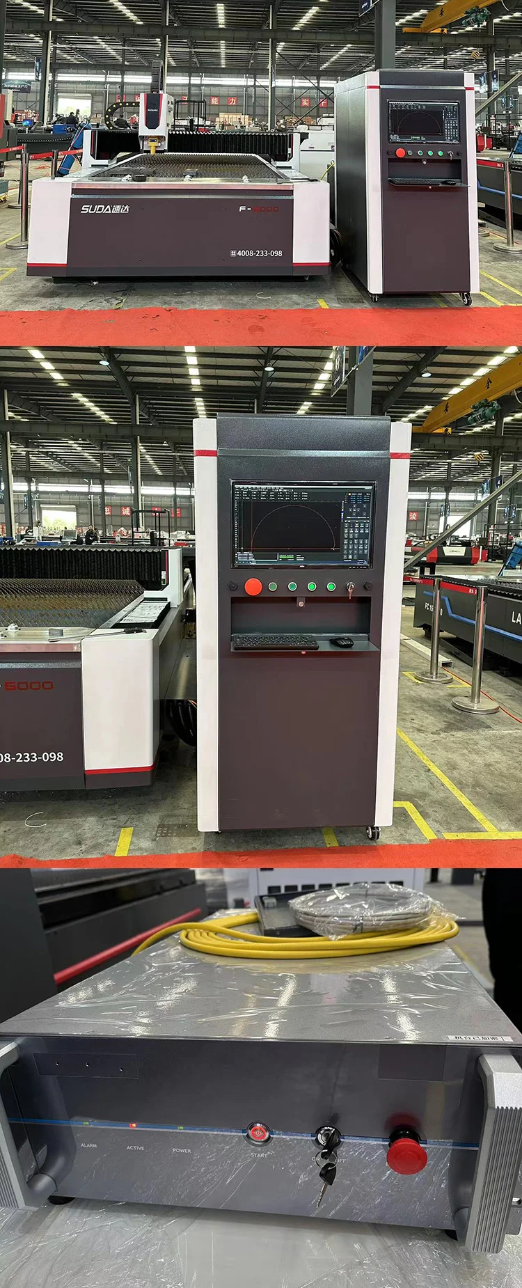 SUDA SD series  OEM Factory Single Platform 6000W 4020 Fiber Laser Cutting Machine for metal with cheapest price