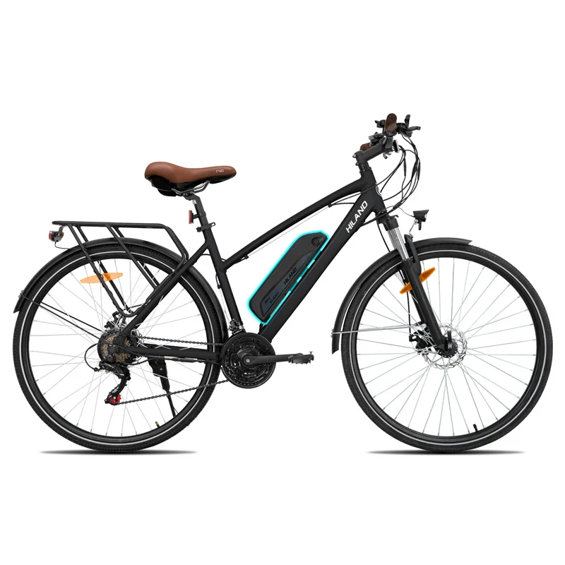 JOYKIE 700c electric city bike bici eletrica 250w rear hub motor ebike with rear rack