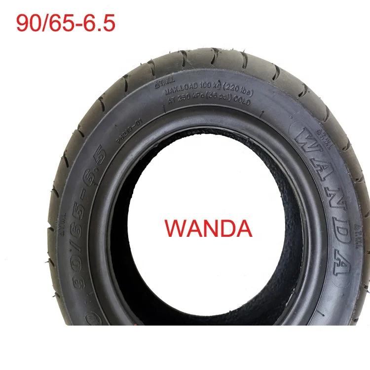 WANDA 11 Inch Tires Electric Bike or E-scooter Tyres Mountain Bikes Off-road Thick Tires 90/65-6.5 scooter wheel parts