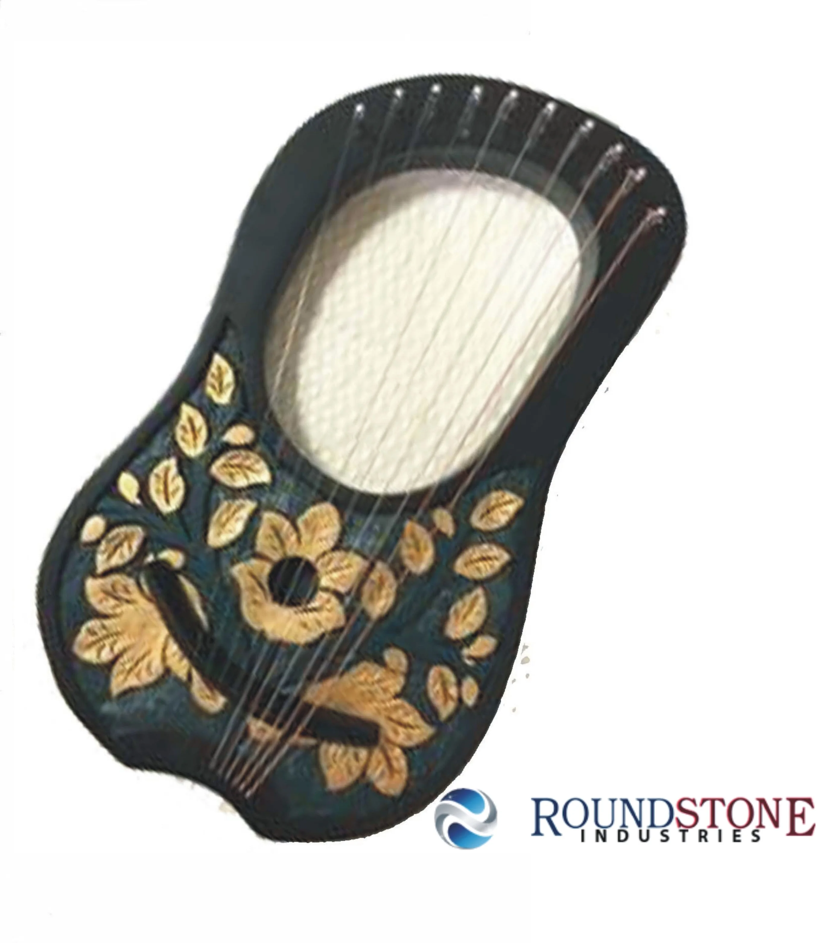 Lyre harp 10 strings Handmade ENGRAVED by rosewood and maple wood High Quality+Tuning Key&CARRYING bag Case musical instruments