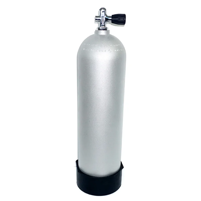 Underwater S80 12L Aluminum Alloy Oxygen Gas Air Cylinder High Pressure Compact Scuba Diving Cylinder