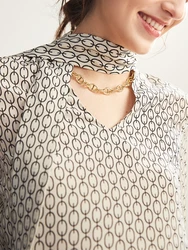 Slightly Relaxed Women Silk Crepe De chine Blouse Manufacture Women Wholesale Fashion Women Apparel