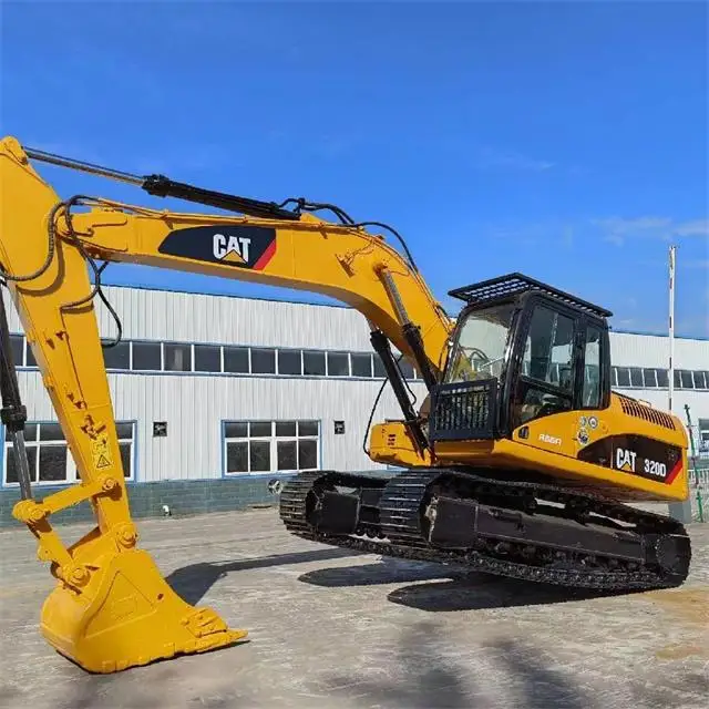 Cheapest Price 20 ton excavator, Caterpillar 320D Used Crawler Excavator with Hammer Line For Sale