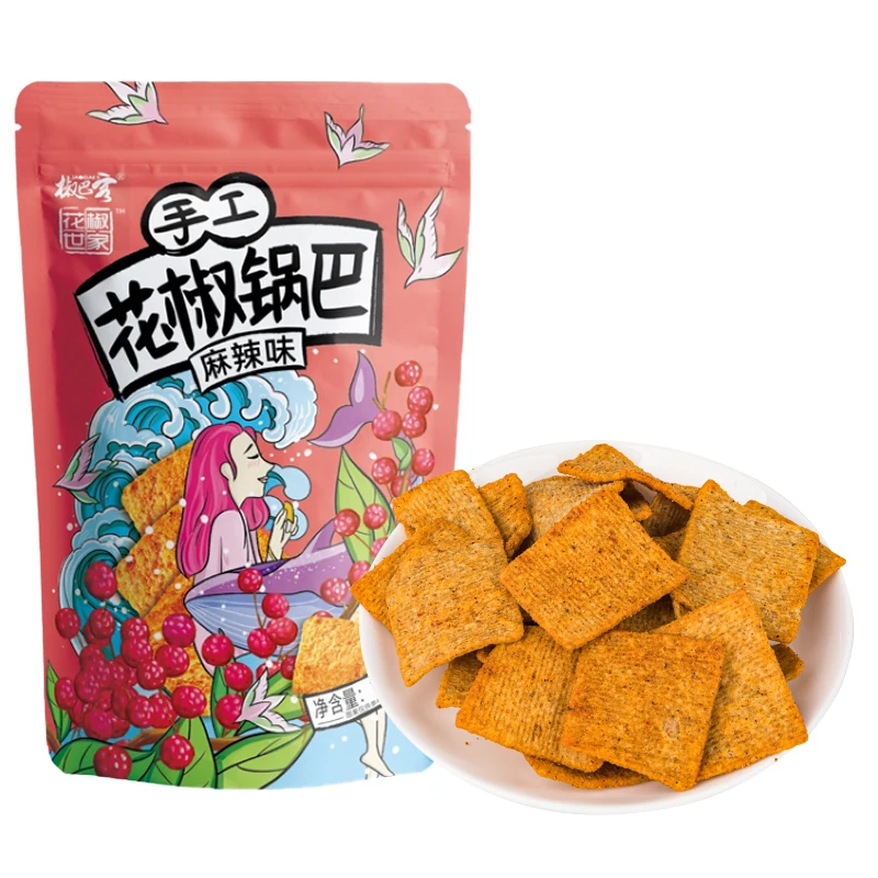 Specialty Chips crispy snack Rice cracker Millet guoba 158g Crab Roe spicy flavor