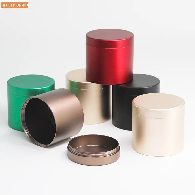 High Quality Wholesale Customized Supplier Round Tin Box Tea Accept Printed Logo Coffee Tin Cans HerbTin Canister Tea Can