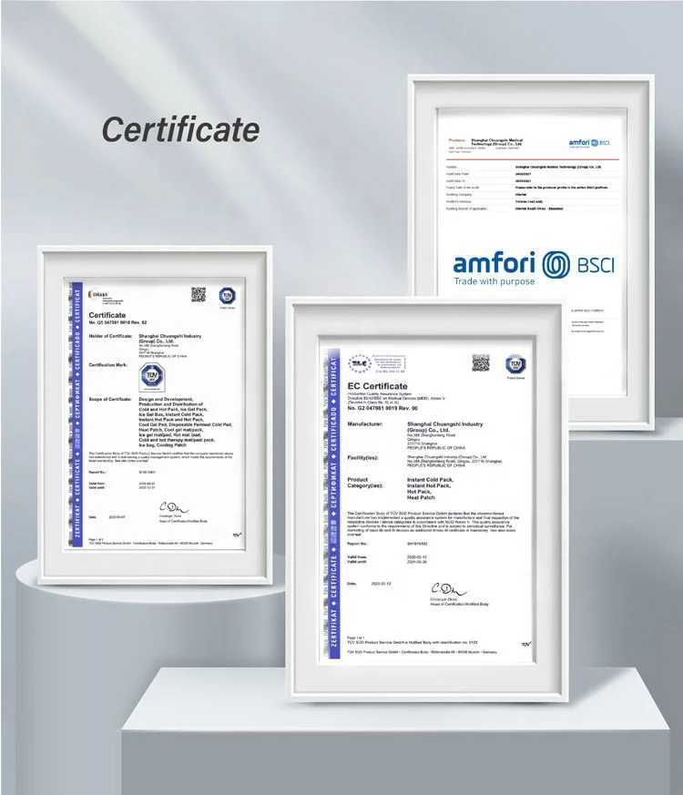 CSI Portable Custom Heating 8 hours Air Activated Disposable Deep Heat Patch