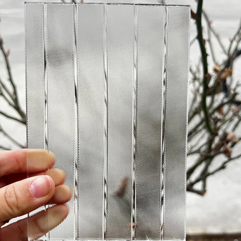 5mm 6mm 8mm 10mm Bronze / Grey / Extra Clear Changhong Moru Pattern Tempered Glass for Interior Fittings and Decoration