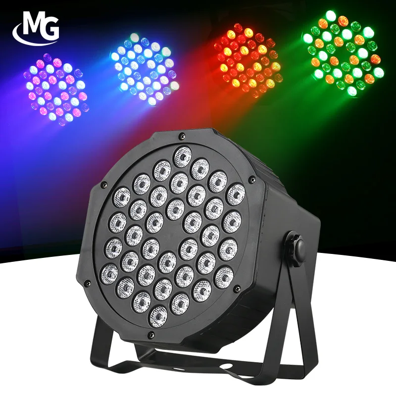 36pcs DMX Control RGB Disco DJ Party Light 72W Plastic 36 LED Par Stage Lighting LED Par Light With Remote Controller