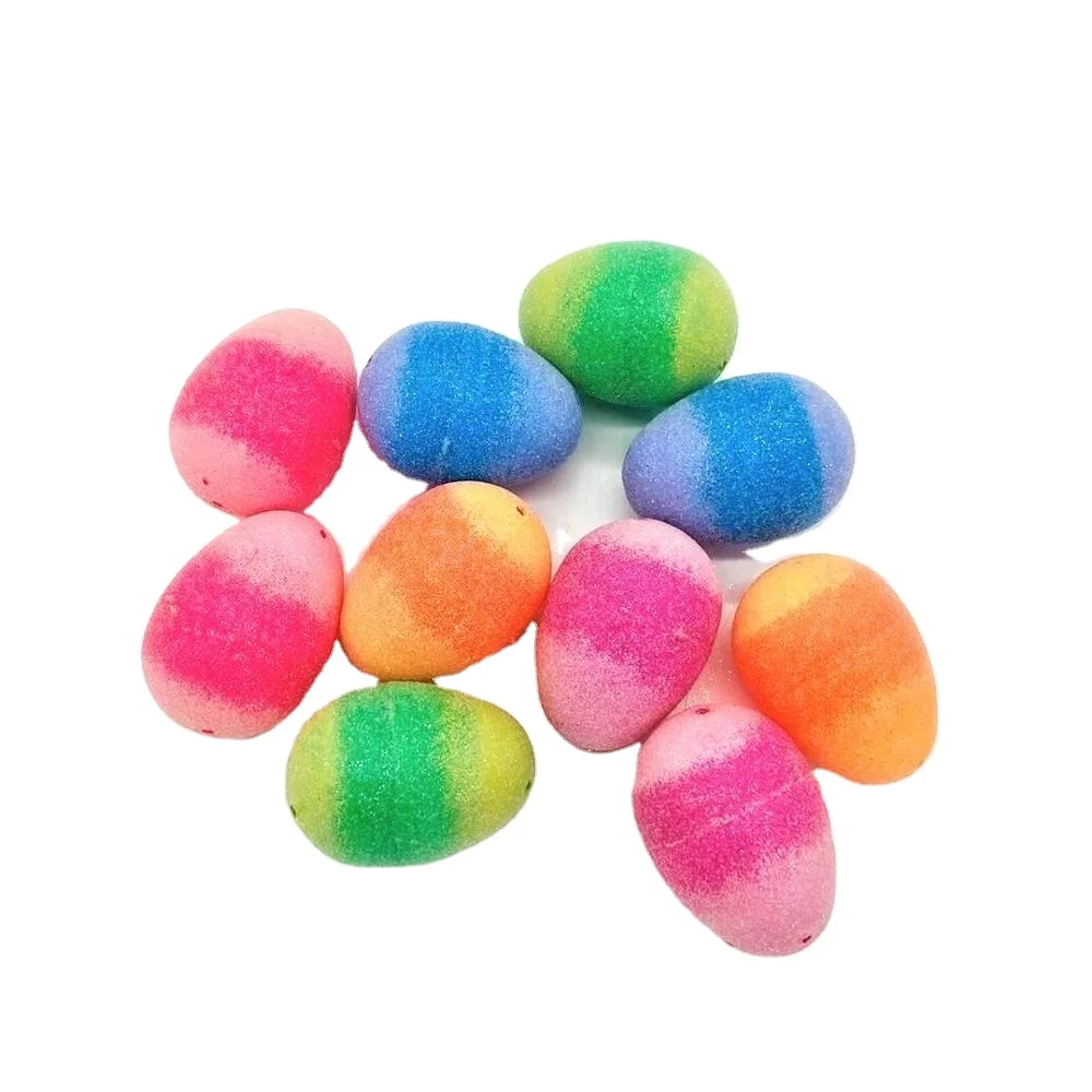 Hot selling plastic gift party large easter egg spray paint on powdered plastic easter egg