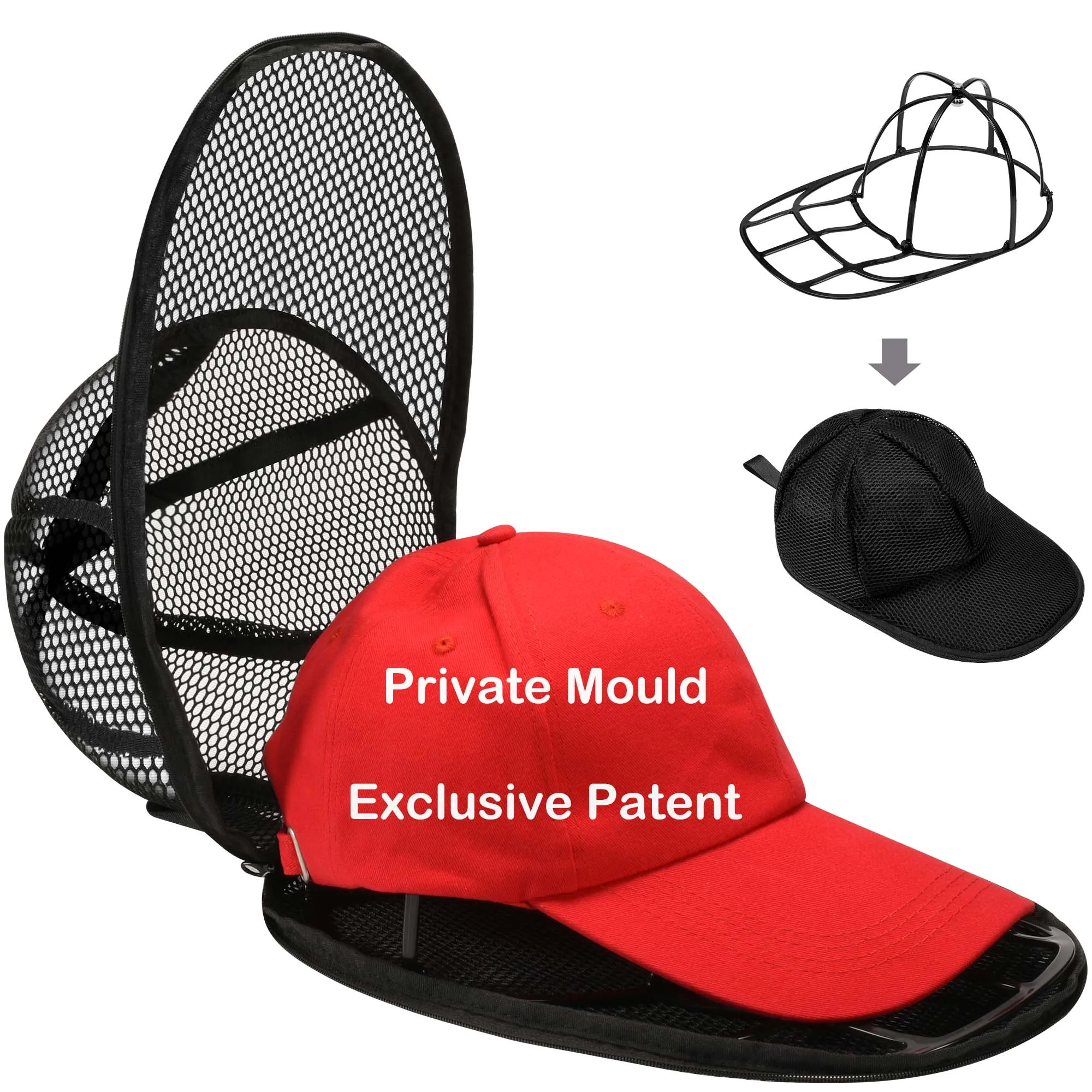 Factory Direct Cap  Washer PVC Hat Washers and Racks Foldable Plastic Cleaning Tools for Total Hat Care and for Bathroom Use