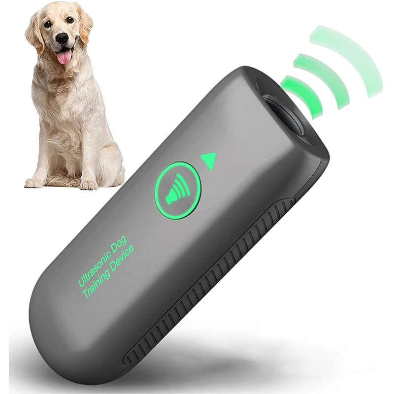 
2020 Mini effective 2 in 1 Ultrasonic Dog Training Equipment Usb Charge Bark Control Device 