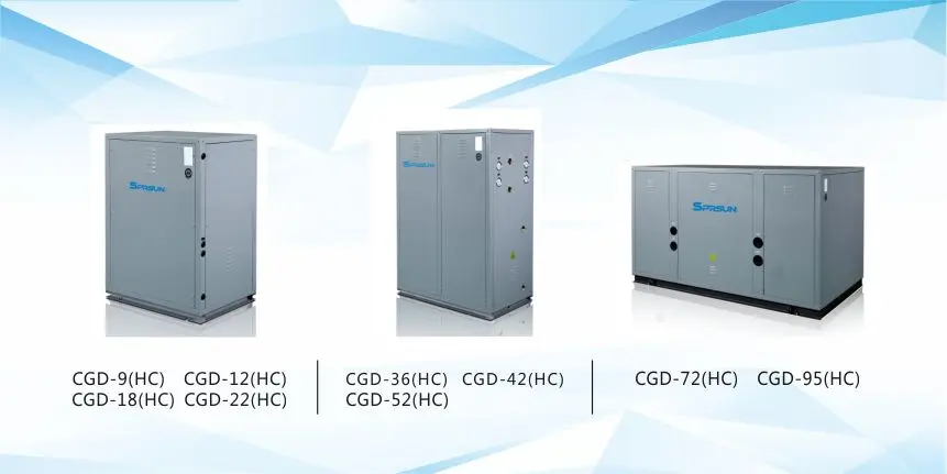 For Sale CE Approval 10kw Residential Small Heatpump Geothermal Heat pump Water to Water Air Conditioner