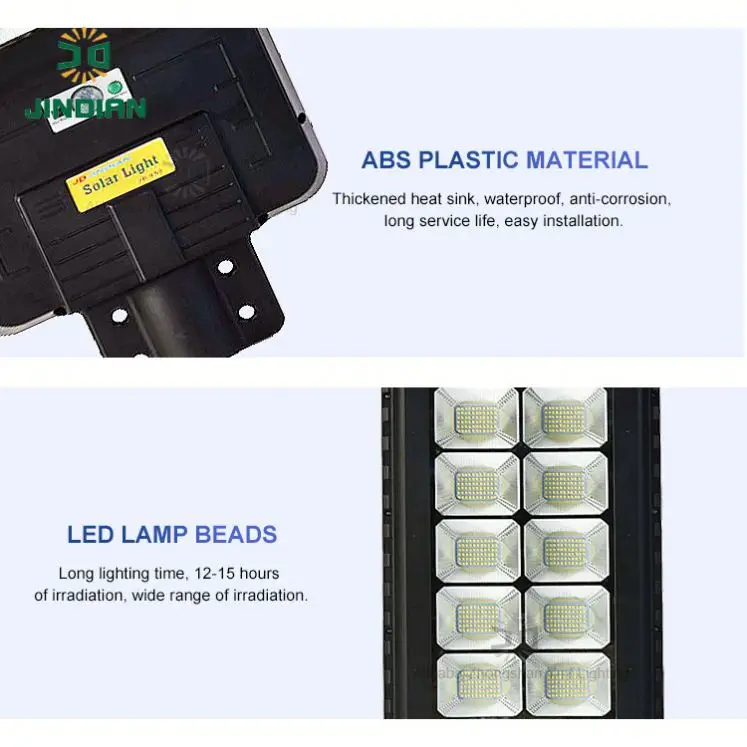 jindian Preferential price led solar street light 500w motion sensor solar hybrid street light