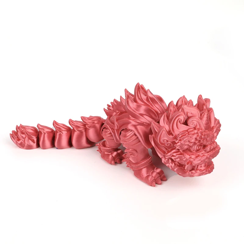New Style Hot Selling Small 3D Printed Lion Dance Artwork Unique Centerpiece Adding Cultural Charm