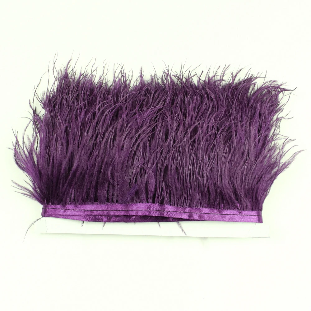 5-6inch Artificial feather Soft And Fluffy Ostrich Feather fringe Trim fabric for evening dress