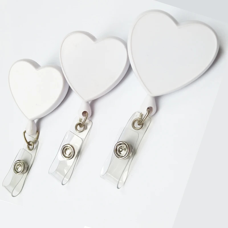 Медицинский стетоскоп в форме сердца выдвижной фетровый бейдж для медсестер держатель катушка