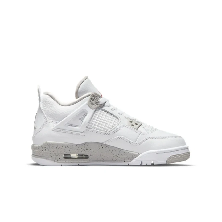Лидер продаж, брендовые баскетбольные кроссовки Nike логотип Jordan белого цвета или eo air Jordan 4 в стиле ретро, мужская обувь AJ 4, спортивная обувь Nike