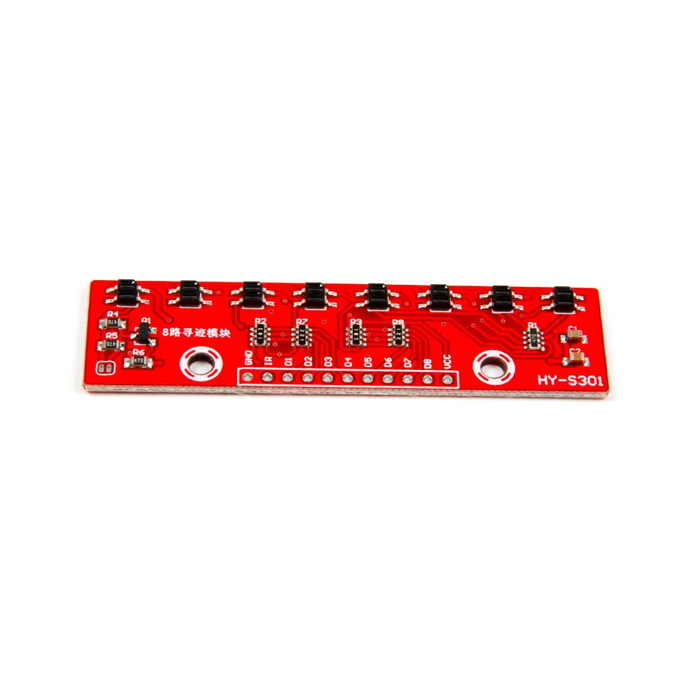 8 Way Infrared Line Tracking Sensor Module Line Follow Module Infrared Barrier Sensor Module Ir Line Following Sensor
