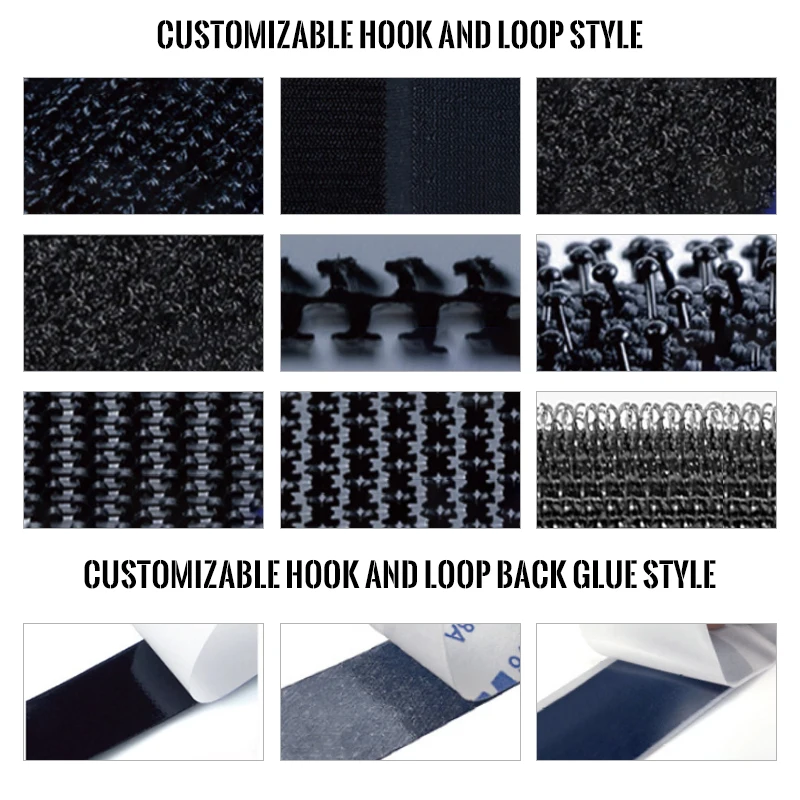 Factory Customizable Velcroes Strap Drone Battery Bike Ski Straps Black Hook And Loop Strap With Logo Printing