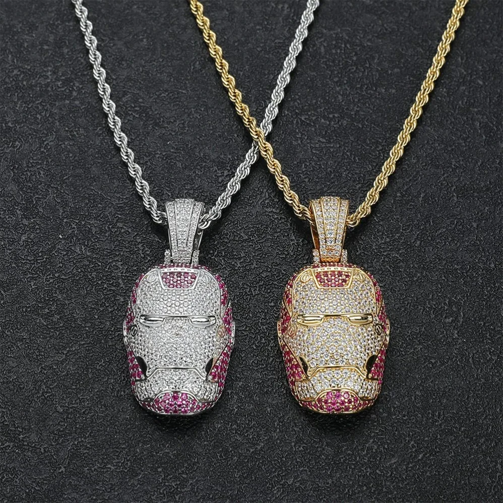 Fashion Hiphop Jewelry  Chain Cubic Zirconia With  Clasp Custom  Necklace Pendant