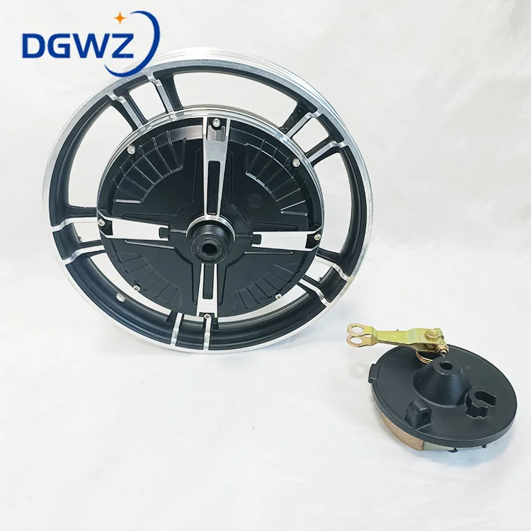 Factory customized High power 16 inch 48/60/72v 1000W brushless gearless hub motor electrical bicycle hub motor with drum brake