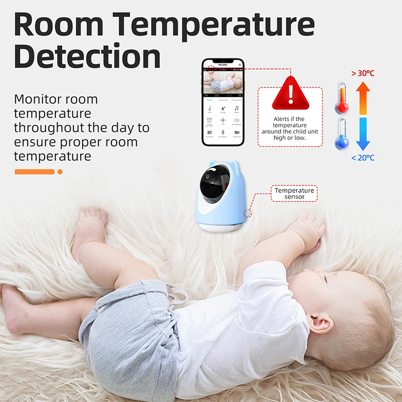 New Product Smart Pet Monitor with Camera Two-Way Audio Wireless Security Intelligent WiFi APP Pet Monitor with HD night vision