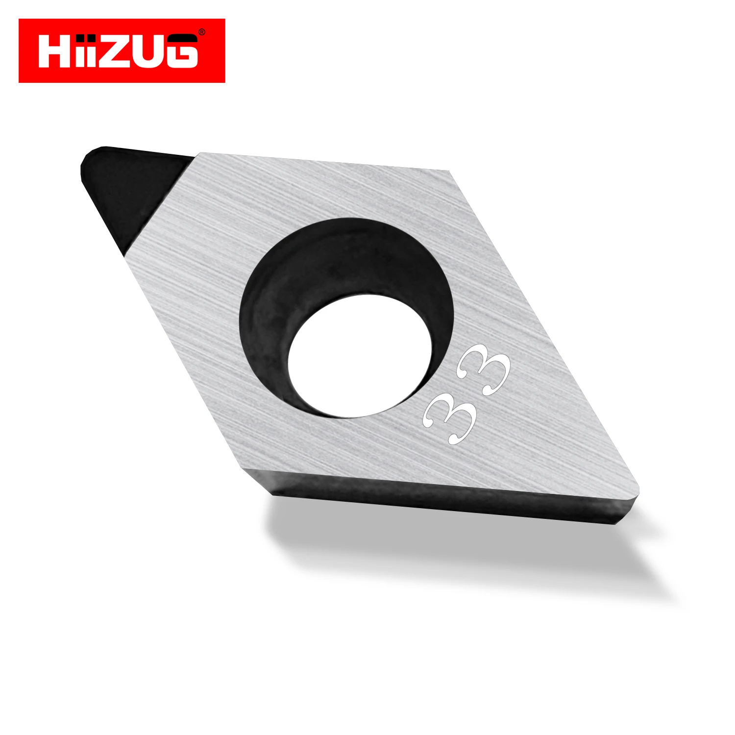 PCD Inserts DCMT11T308 Diamond Cutting Inserts CNC Lathe Cutting PCD Inserts For Aluminum Steel Processing