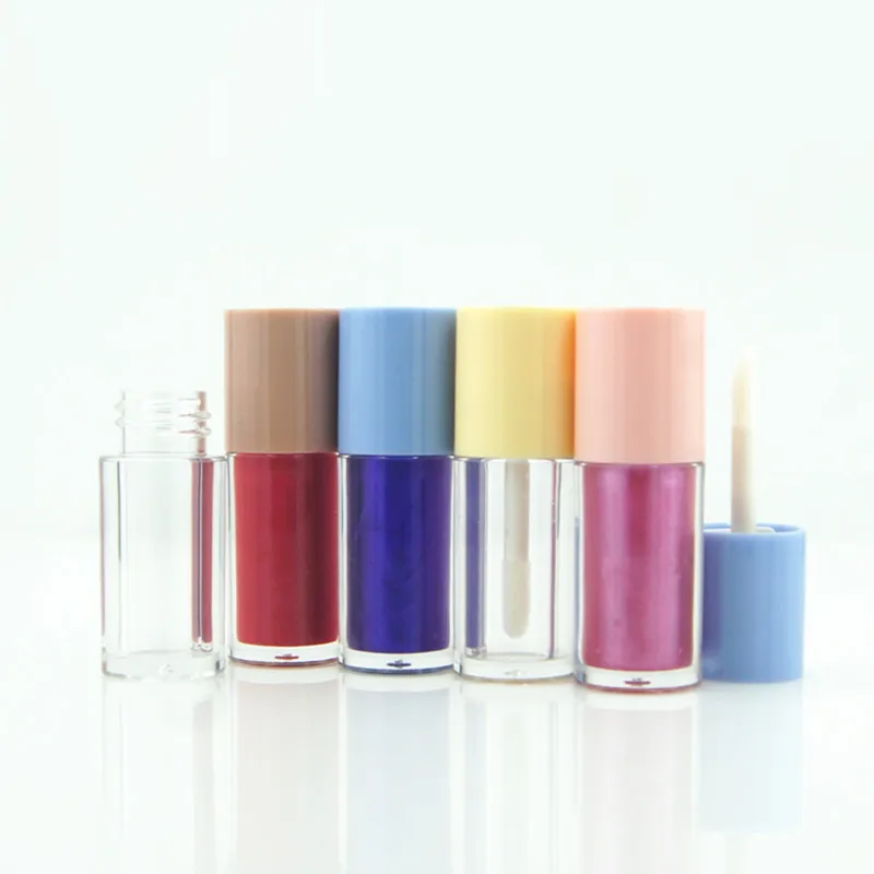 2 ml High-end Technology Manufacturing Personalized Mini Lip Gloss Tubes With Brush